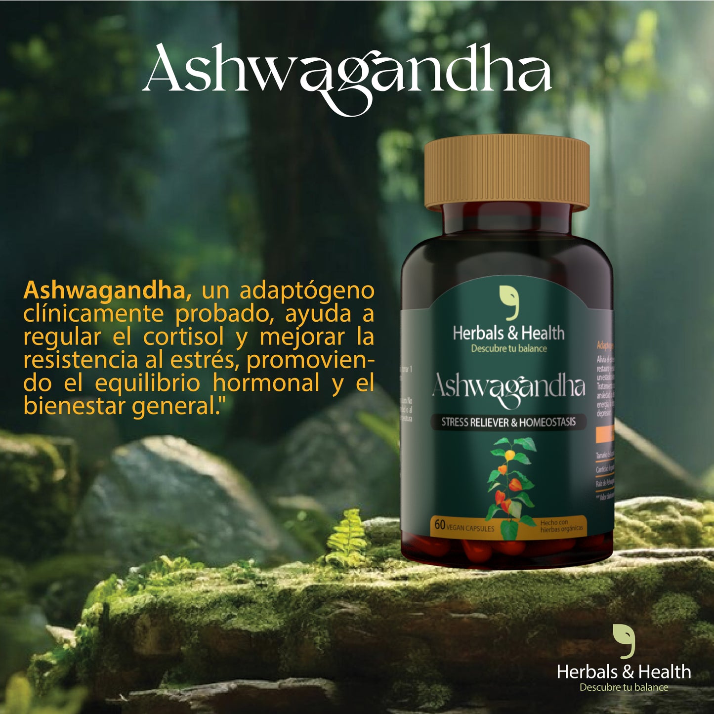 Ashwagandha orgánica PREMIUM ORIGINAL